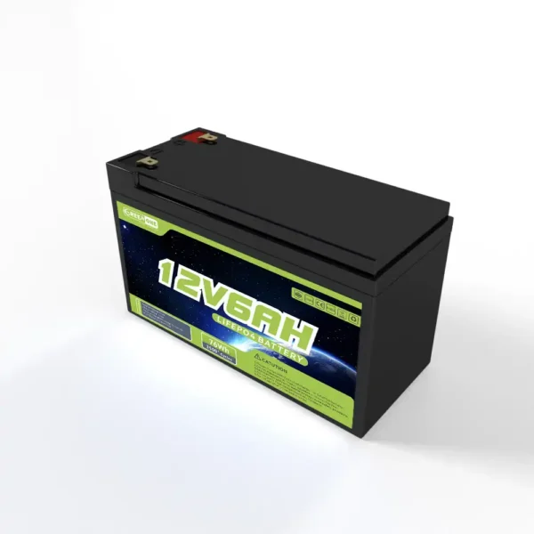 12V 6AH LiFePO4 battery