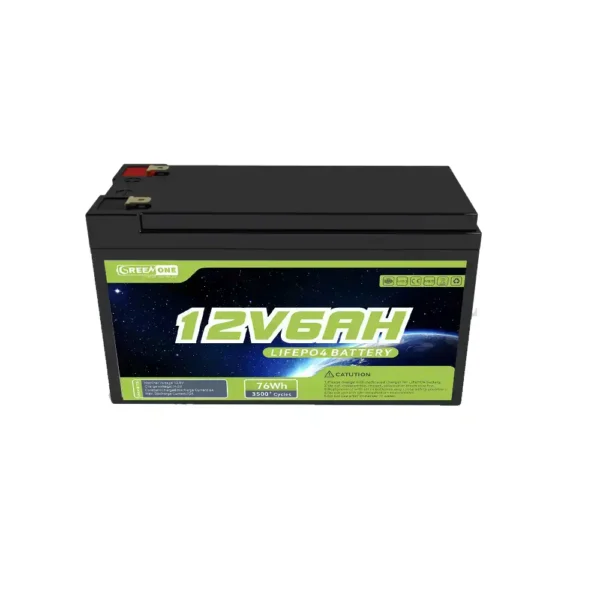 12V 6AH LiFePO4 battery