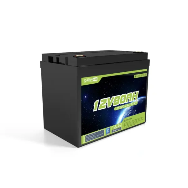 12V 80Ah LiFePO4 lithium battery