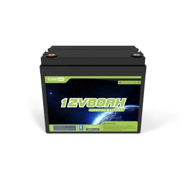 12V 80Ah LiFePO4 lithium battery
